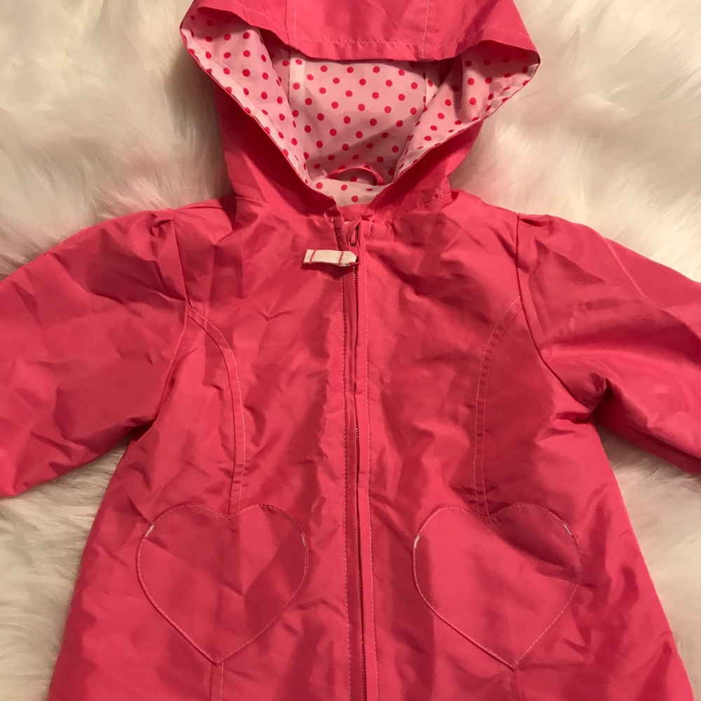 Girls pink OshKosh windbreaker/rain coat